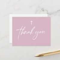 Blush pink Moderne Script Custom Girl Taufe