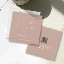 Blush Pink Moderne SkriptWedding Save the Date