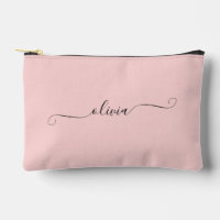 Blush Pink Modernes Chic Script Personalisiert