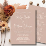 Blush Pink Modernes Script in einer einfachen Hoch Einladung<br><div class="desc">Blush Pink Modernes Script in einer Minimalistischen Einladungs-Karte. Feiern Sie Ihren besonderen Tag mit dieser eleganten und wunderschönen Einladungskarte für Ihre Hochzeit, um Ihren besondere Anlass zu verschönern. Alle Texte sind so vorbereitet, dass Sie sie einfach und schnell mit Ihren eigenen Details personalisieren können. Wenn Sie weitere Anpassungen oder Matching-Elemente...</div>