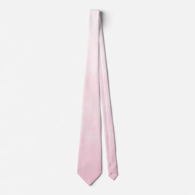 Blush Pink Monochromatik Ombre Wedding Neck Tie Krawatte (Vorderseite)