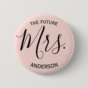 Blush Pink Mrs. Brautparty Button