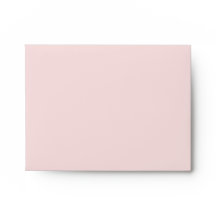 Blush Pink Note Card Umschlag mit Rücksendeadresse