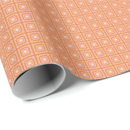 Blush Pink Orange 2 Flach platziertes Papier Geschenkpapier
