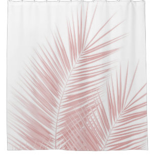 Blush Pink Palm Blätter Dream Cali Sommer Besicht Duschvorhang