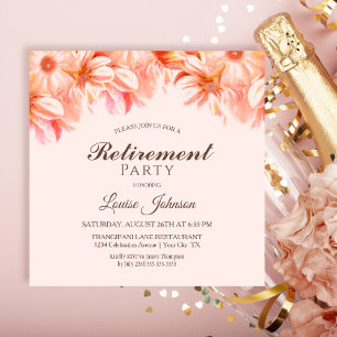 Blush Pink Party Einladung für die Blumenruhestätt