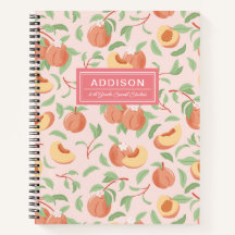 Blush Pink Peach Spiral Notebook