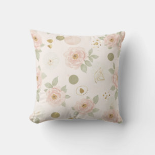 Blush Pink Peony Cushion Kissen
