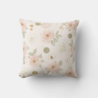 Blush Pink Peony Cushion Kissen