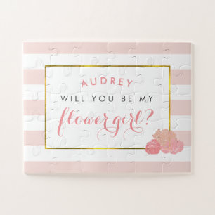 Blush Pink Peony   Personalisiert sei mein Blumenm Puzzle