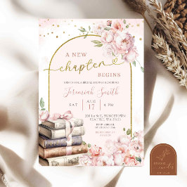 Blush Pink Peony Storybook Theme Brautparty Einladung