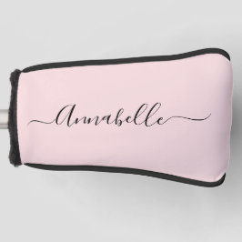Blush Pink Personalisiert Name Golf Head Cover Golf Headcover