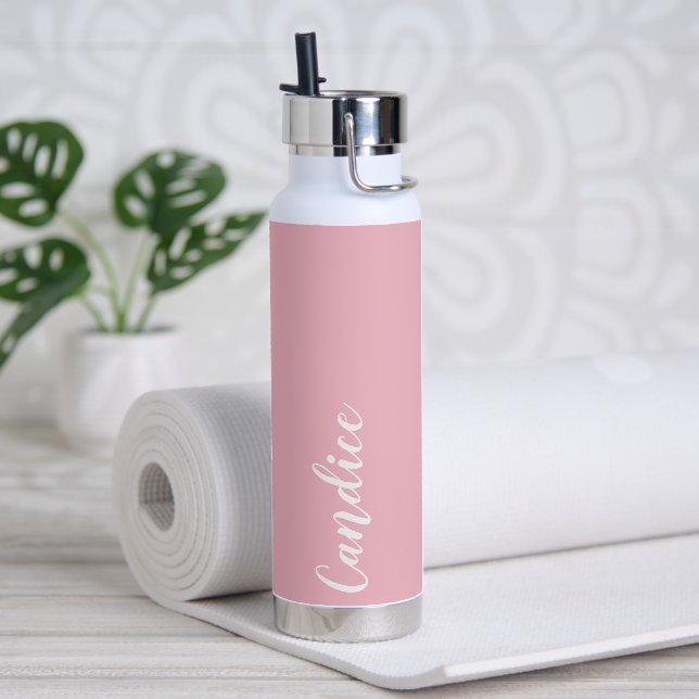 Blush Pink Personalisiert Wedding Bridesmaid Trinkflasche (Yoga)