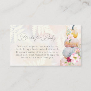 Blush Pink Pumpkin Baby Duschbücher für Baby Begleitkarte