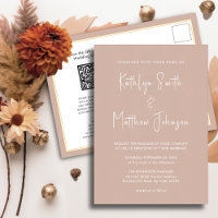 Blush Pink QR Code Alles in einer modernen schicke