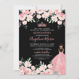 Blush Pink Quinceanera Invitation Einladung