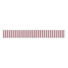 Blush Pink Red Stripes Christmas Ripsband