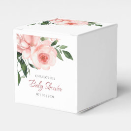 Blush Pink Rose Blumenspülung Baby Dusche Geschenkschachtel