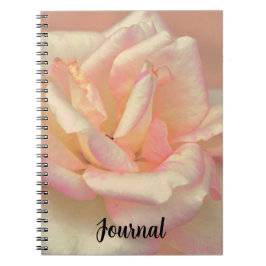 Blush Pink Rose Dreamy Art Journal Notebook Notizblock