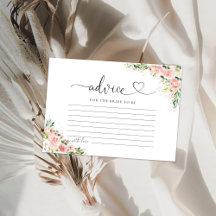 Blush Pink Rose Gold Brautparty Admin Card