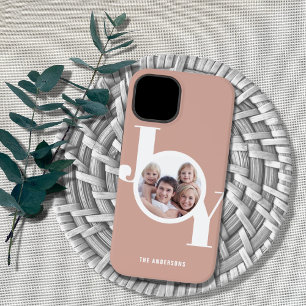 Blush Pink Rose Gold Custom Foto Case-Mate iPhone 14 Hülle