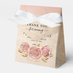 Blush Pink Rose Gold Danke für die Geburtstagspar Geschenkschachtel
