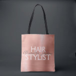 Blush Pink - Rose Gold Foil Haare Stylistische Sup<br><div class="desc">Blush Pink - Rose Gold Foil Haar Stylist Kosmetiktüte für Scheren, Shampoo oder andere Salonvorräte. Der Name und der Beruf des Unternehmens können geändert werden, um für jede Art von Unternehmen verwendet zu werden. Bitte kontaktieren Sie den Designer, um weitere passende Artikel zu erhalten.</div>