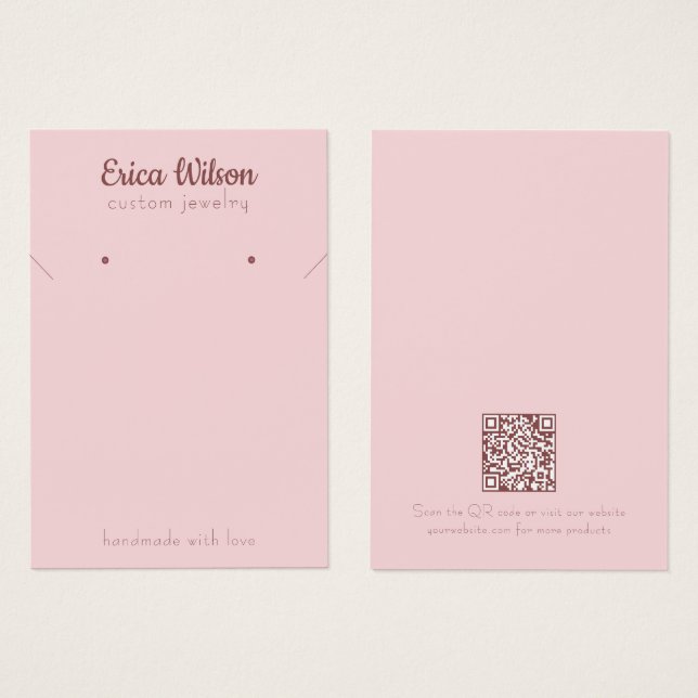 Blush Pink Rose Gold-Fußkleckse-Erd-Grafikkarte (Vorne & Hinten)