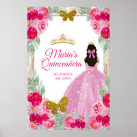 Blush Pink Roses Charra Quinceañera Crown Geburtst