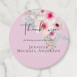 Blush Pink Sage Gastgeschenk Hochzeit Geschenktast Geschenkanhänger