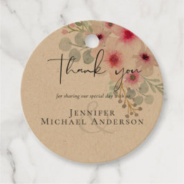 Blush Pink Sage Gastgeschenk Hochzeit Geschenktast Geschenkanhänger