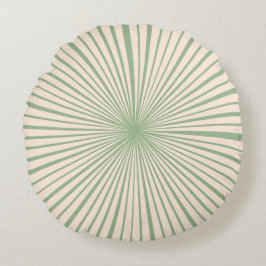 Blush Pink Sage Green Wheel Trendy Mode Rundes Kissen