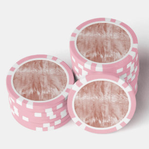 Blush Pink Schlange Print Pokerchips