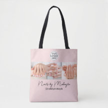 Blush Pink Schrift Logo Foto Nagelstudio