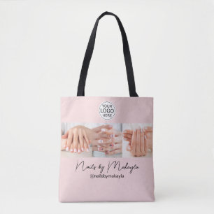 Blush Pink Schrift Logo Foto Nagelstudio