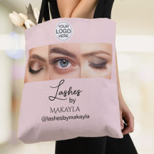 Blush Pink Schrift Logo Foto Wimpernstudio