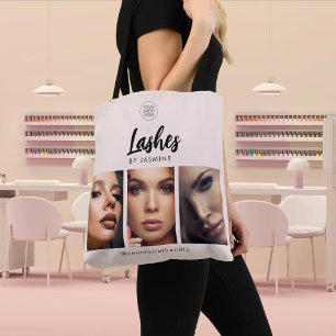 Blush Pink Schrift Logo Foto Wimpernstylist