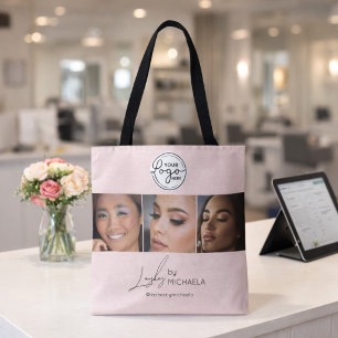 Blush Pink Script Logo Foto Lashes Studio