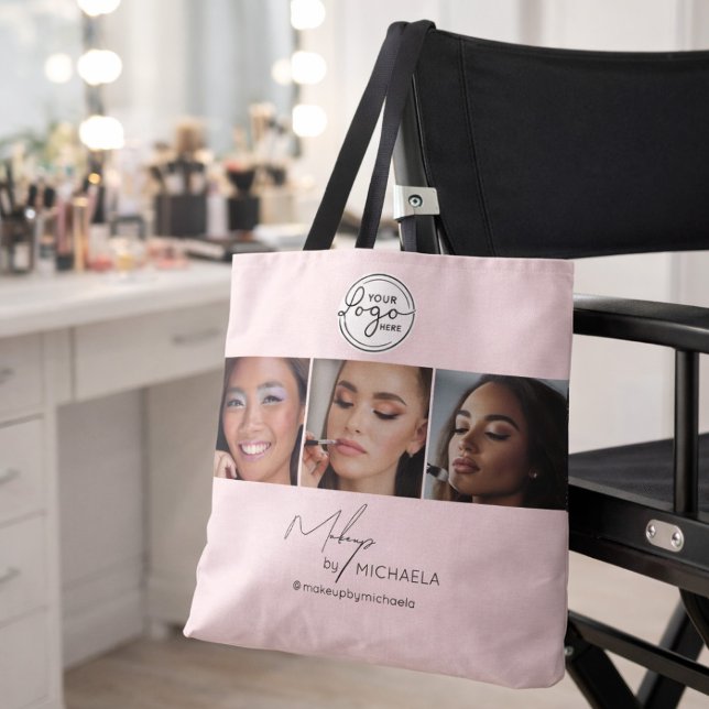 Blush Pink Script Logo Photo Makeup Studio (Von Creator hochgeladen)