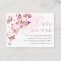 Blush Pink Sie gibt mir Schmetterlinge Display Dus