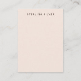 Blush Pink Silver Display Card Visitenkarte