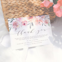 Blush Pink & Slate Blue Wedding Vielen Dank
