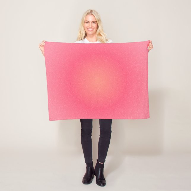 Blush Pink Sparkle Gradient Fleece Blanken (Beispiel)