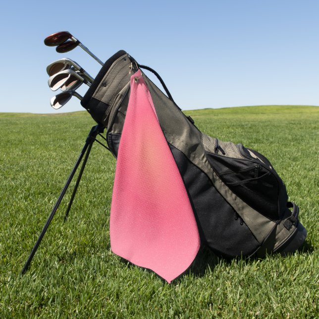 Blush Pink Sparky Golf Handtuch mit Haken (Gras)