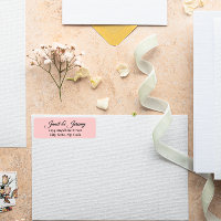 Blush Pink Stilisierte Namen Hochzeitsstiftung Rüc