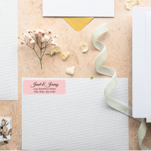 Blush Pink Stilisierte Namen Hochzeitsstiftung Rüc