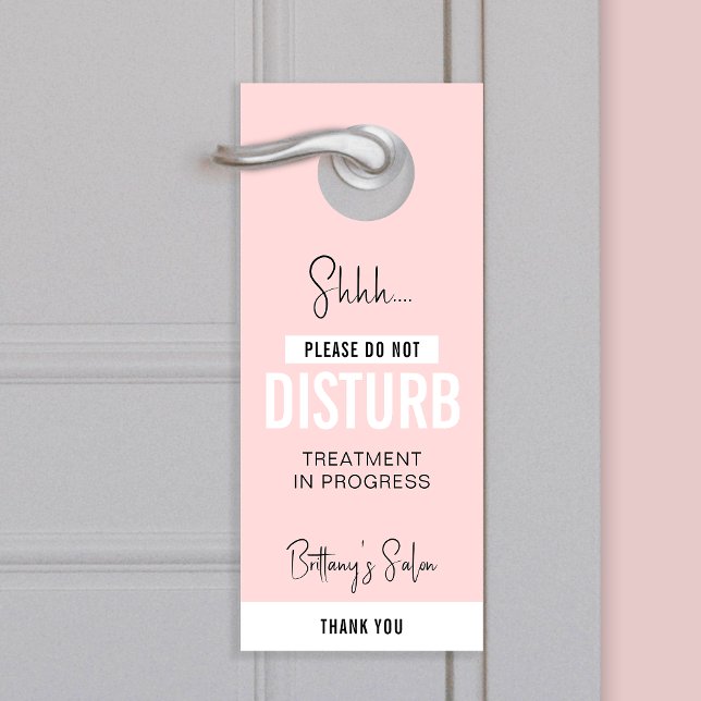 Blush Pink stört nicht den Schönheitssalon oder de Türanhänger (Von Creator hochgeladen)