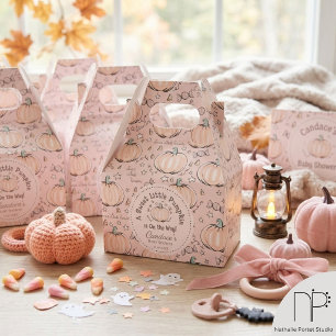 Blush Pink Sweet Little Pumpkin Fall Baby Dusche Geschenkschachtel