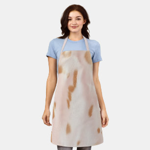 Blush Pink Tan Südwest Imitats Cowhid Schürze