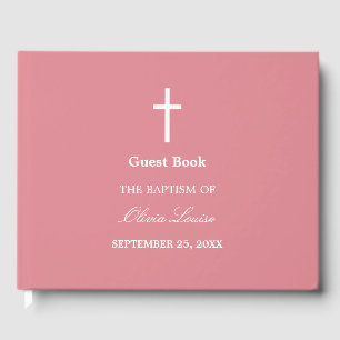 Blush Pink Taufen Gästebuch